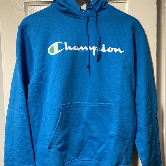 Champion Other - Champion hoodie mens small blue sweater
